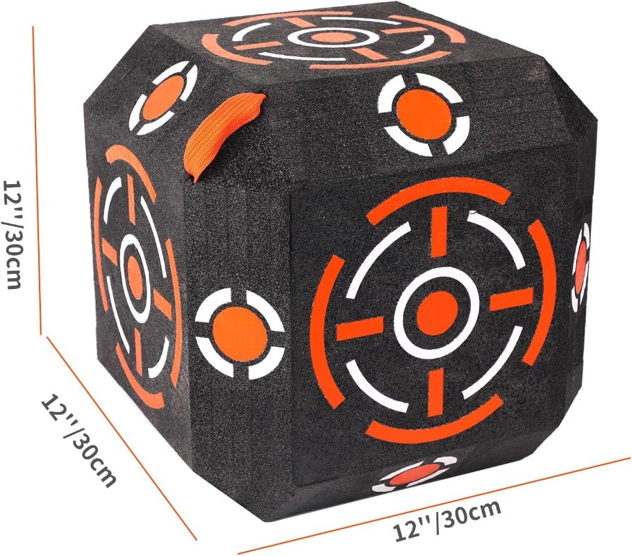 Multi-Sided Archery Target Block High Polymer Fiber Bow & Arrow Target