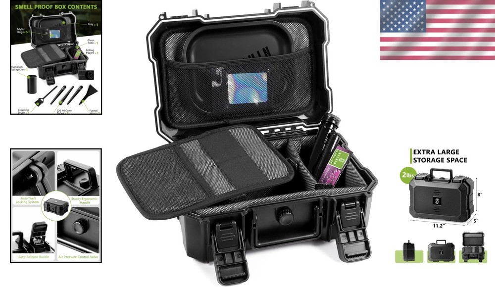 Lockable Smell Proof Container - Travel Size