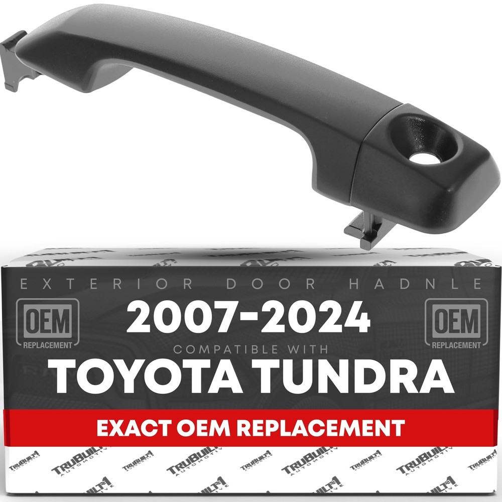 Driver Door Handle for Tundra - Black, w/ Keyhole - Front Driver Side Handle