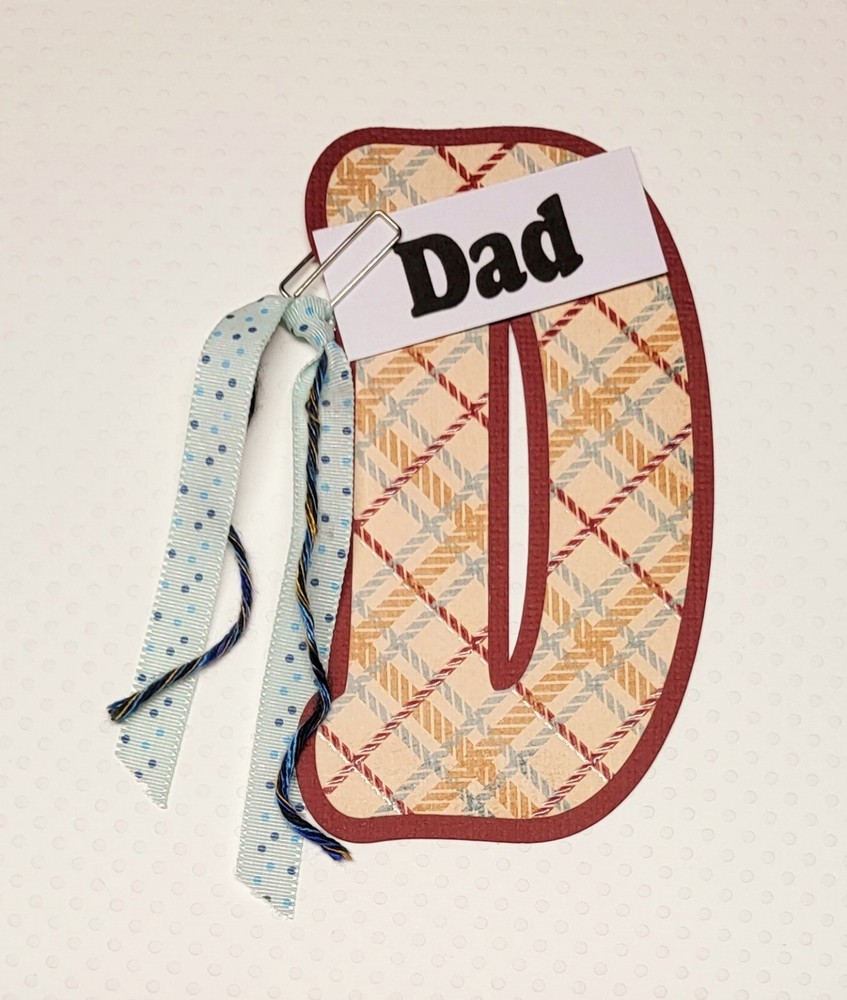 Dad Monogram. Scrapbook, Card Making Paper Piecing