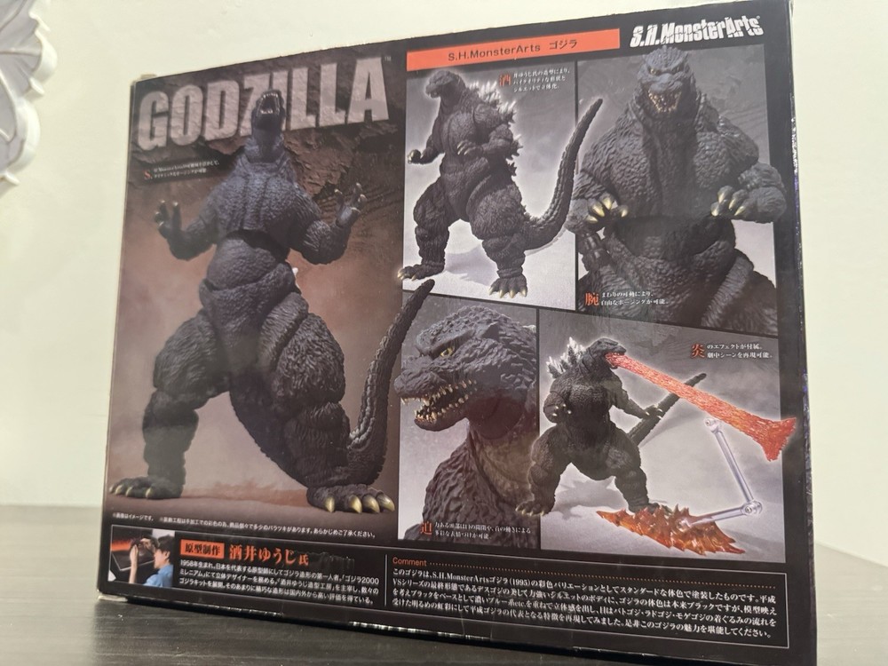 W/Box S.H.MonsterArts GODZILLA 1995 BIRTH VERSION 60TH Anniversary 2014