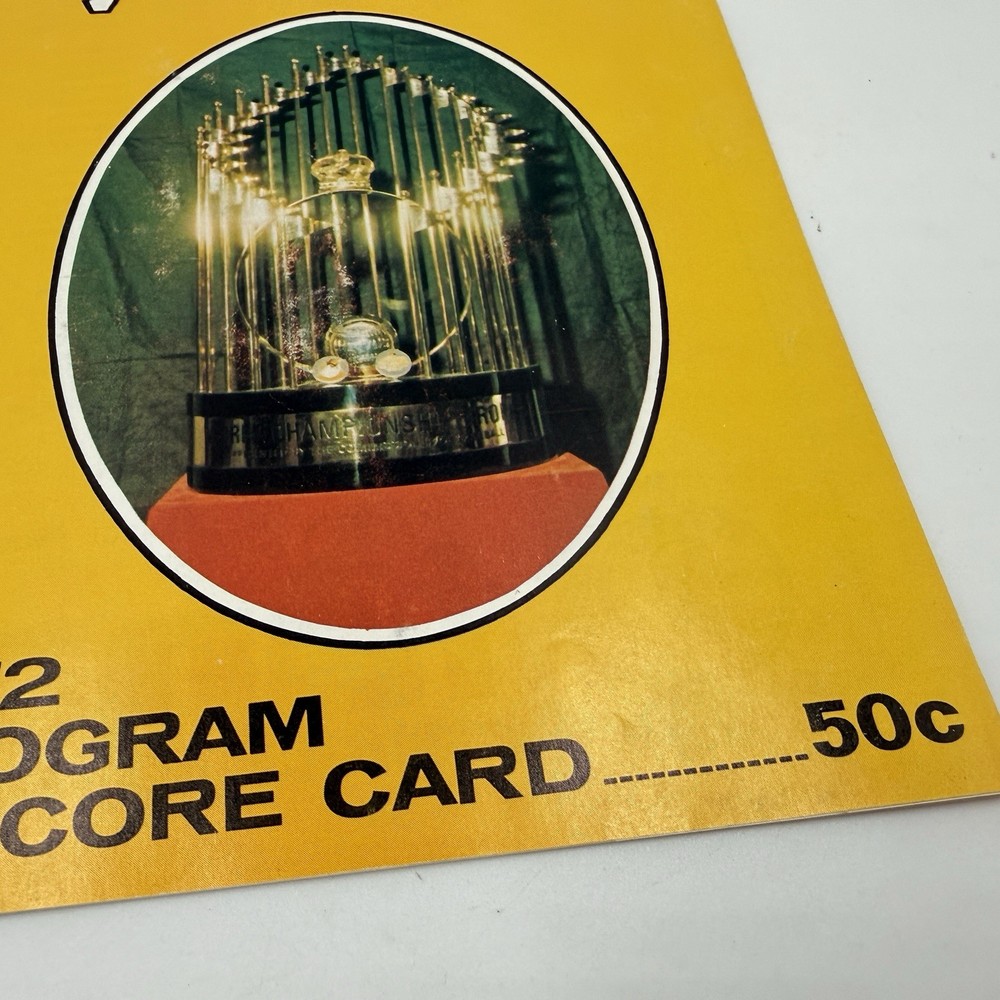 1972 Pirates Dodgers Spring Baseball Scorecard Program Roberto Clemente Stargell