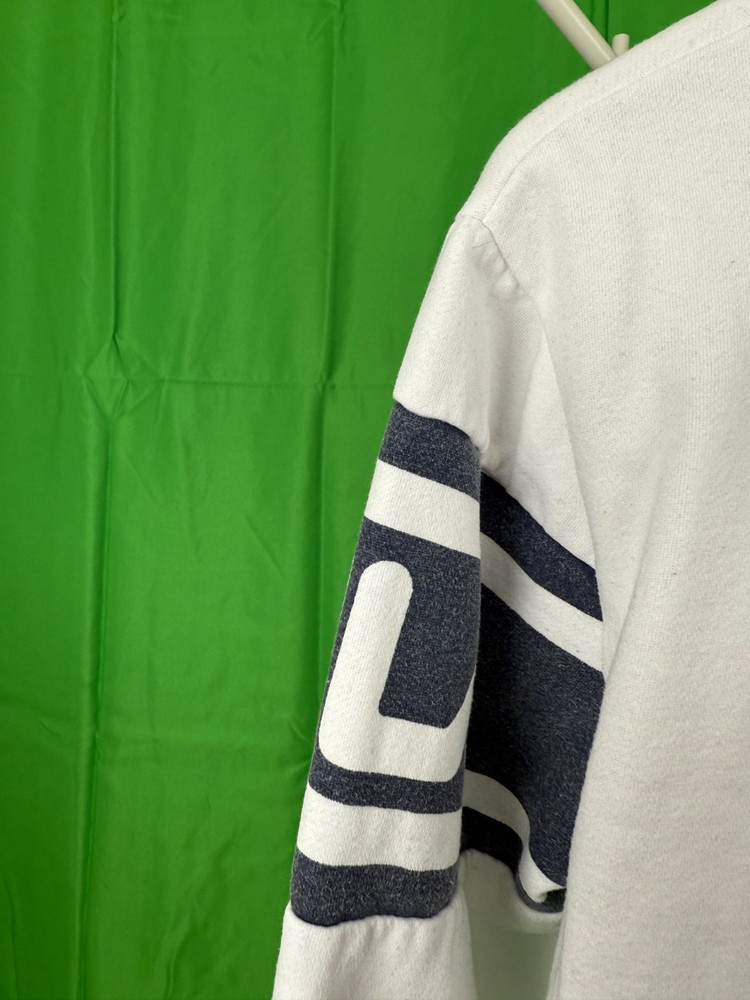 Fila Jumper White Cotton PullOver Medium M 38-40 in