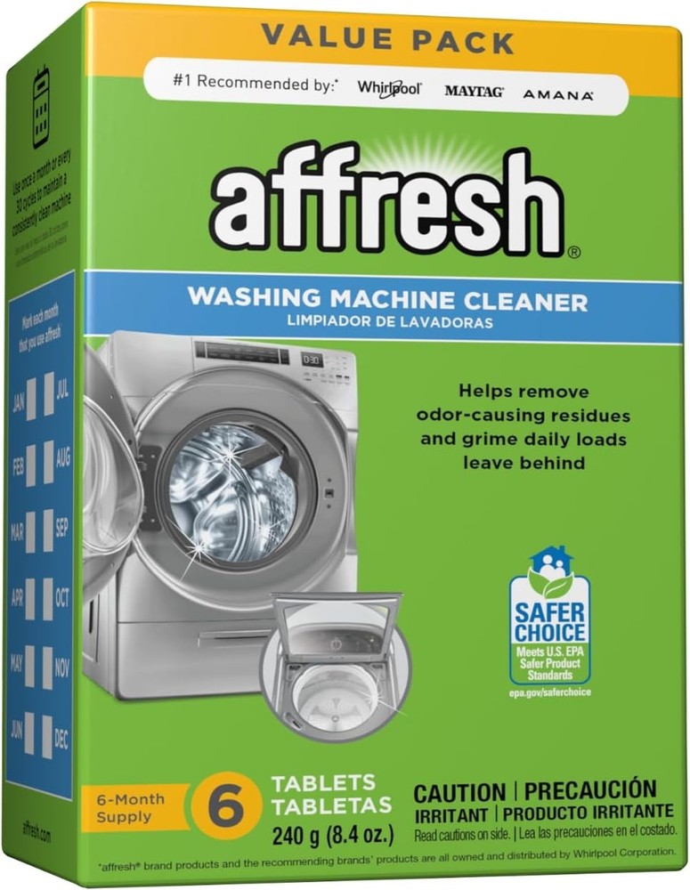 Washing Machine Cleaner Cleans Front Load Top Load Washers Including HE 6Tablets