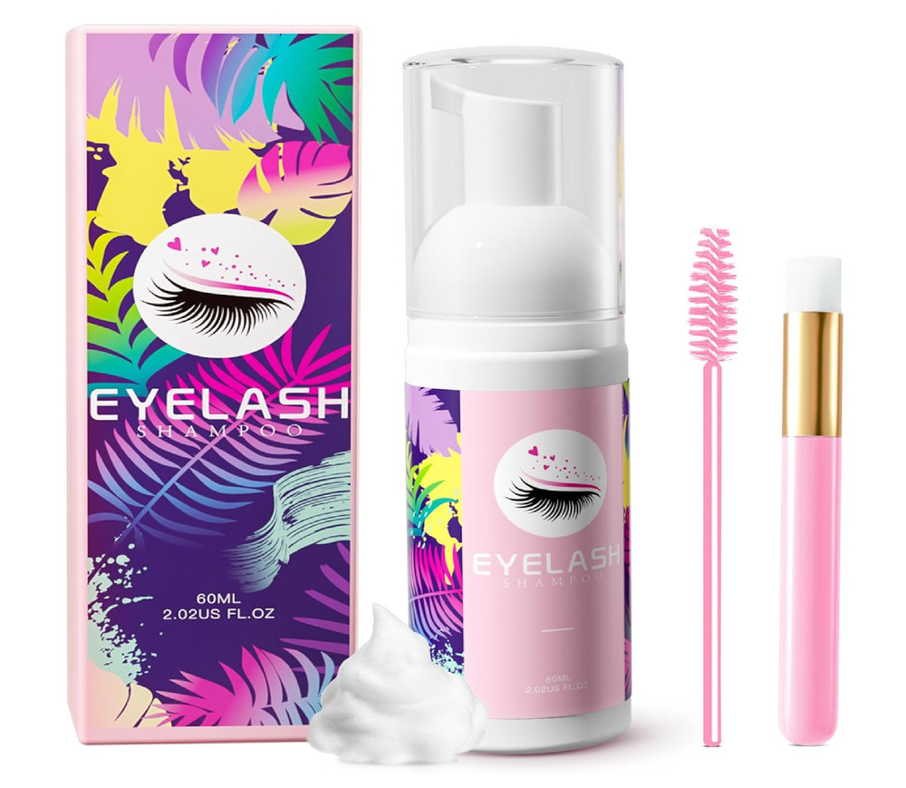 Lash Shampoo for Extensions 60ml Eyelash Extension Cleanser