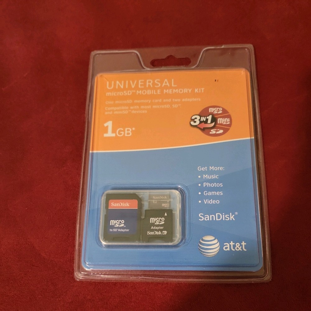 Universal Sandisk Micro SD Mobile Memory Kit 1GB Adaptor
