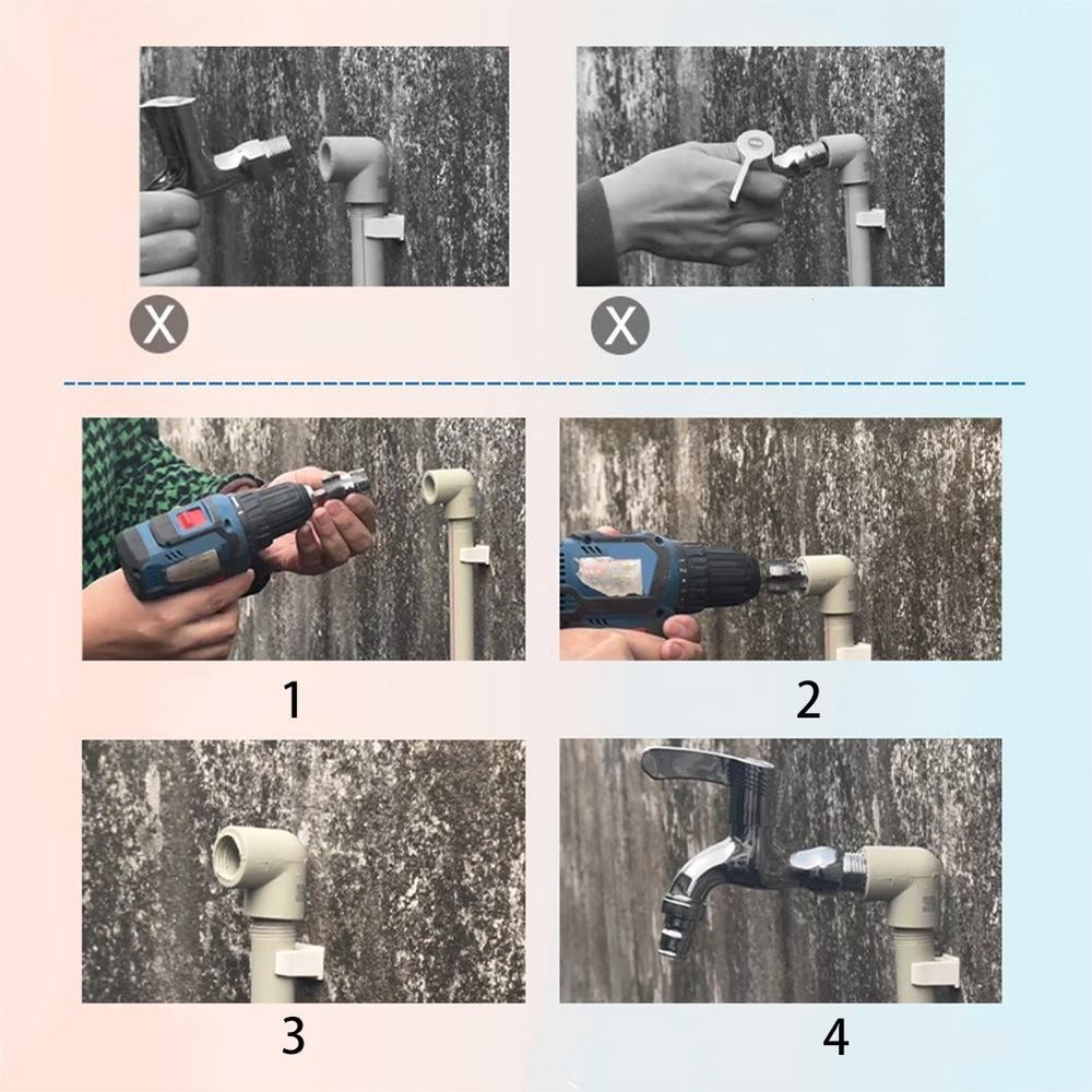 Efficient Water Pipe Internal Thread Opener for 4 Point and 6 Point Use