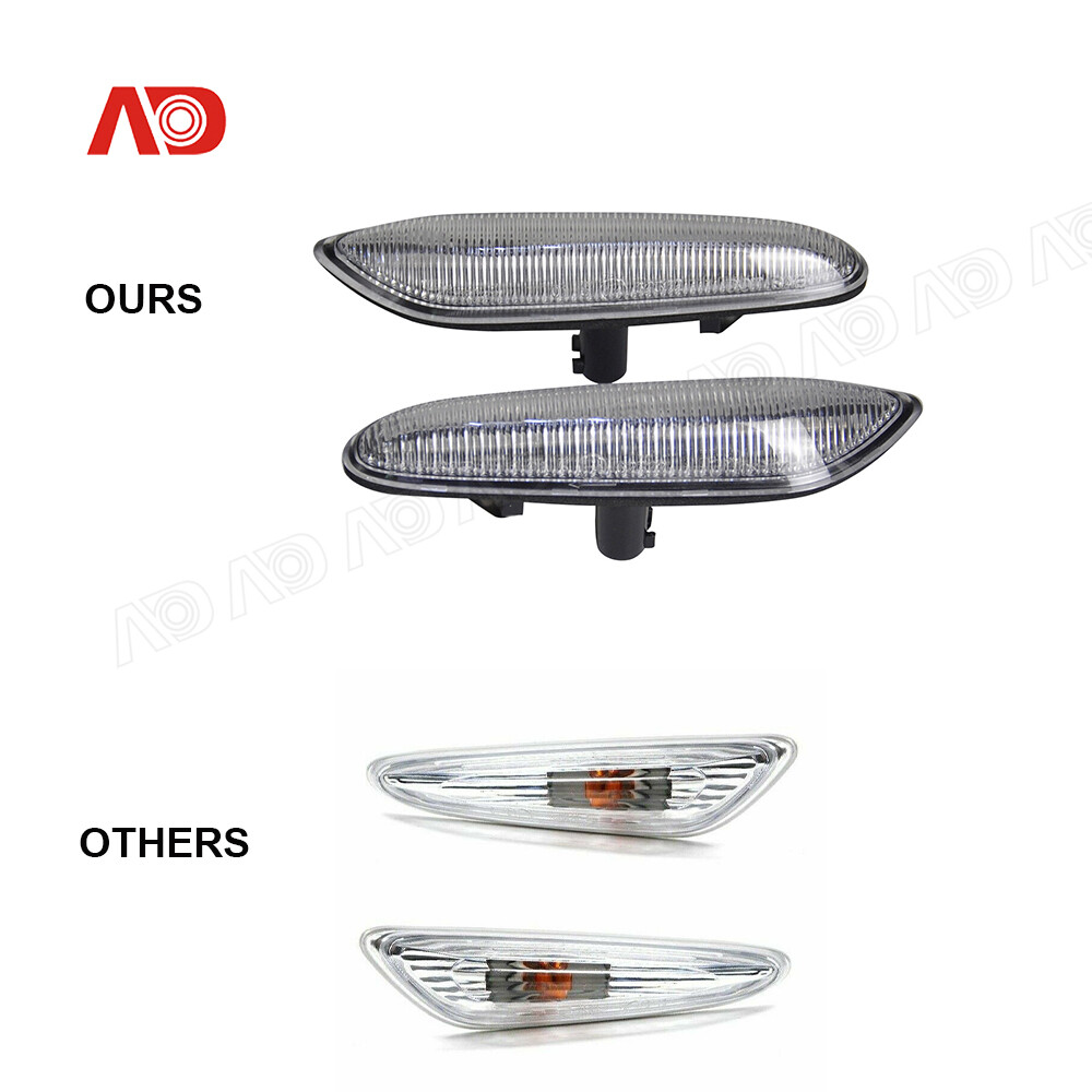 2PC Sequential LED Side Marker Light For BMW E60 E61 E82 E88 E90 E91 E92 E93