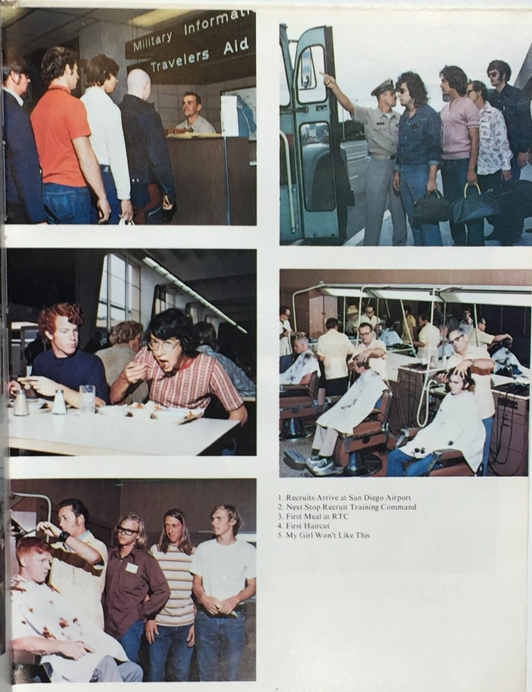 US Navy Recruit Command San Diego 1979 Basic Training Graduation Book