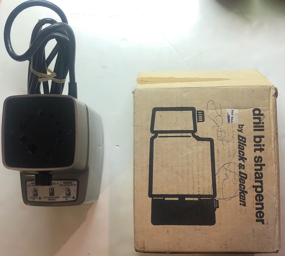 BLACK & DECKER No 7980 DRILL BIT SHARPENER - EXCELLENT CONDITION