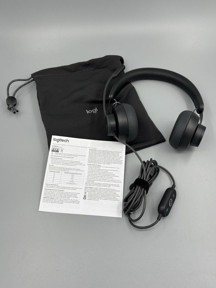 Logitech Zone Wired USB-C Noise Cancelling Headset with USB-A Adapter