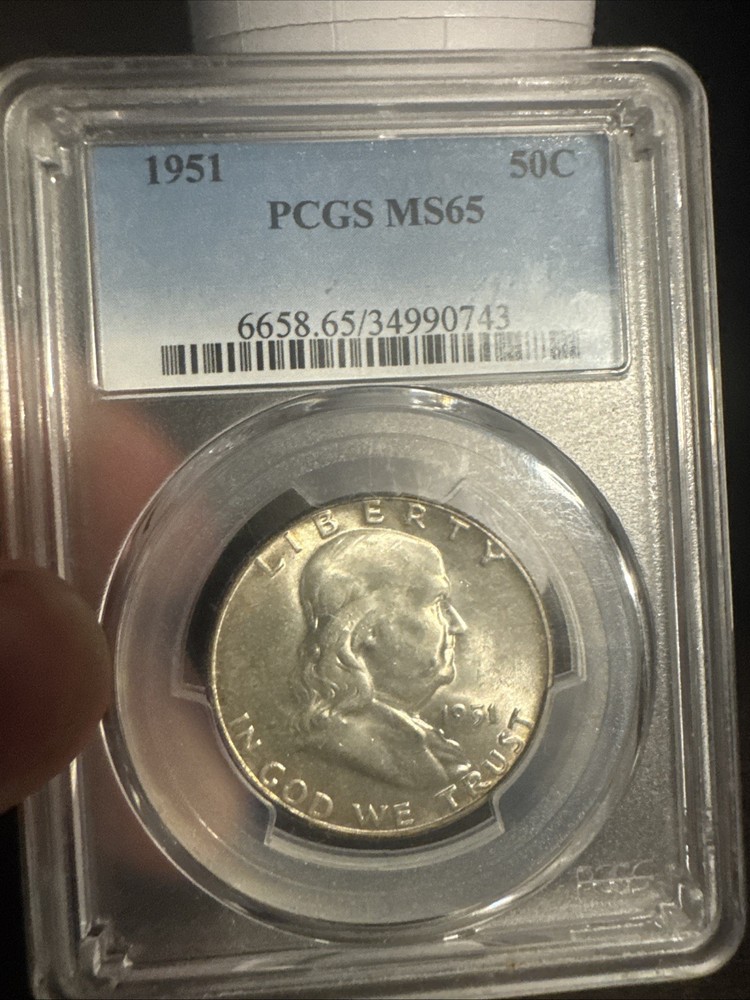 1951 FRANKLIN US Half Dollar MS65 PCGS
