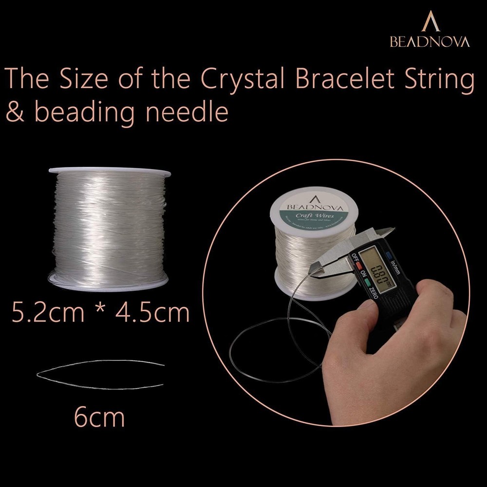 100m Clear Stretch String Elastic Thread 0.8mm - Ideal for DIY Jewelry Crafting