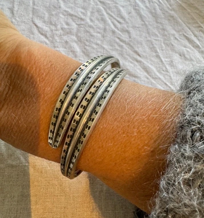 Vintage. David Andersen from the 1960s.Saga Silver Bangle