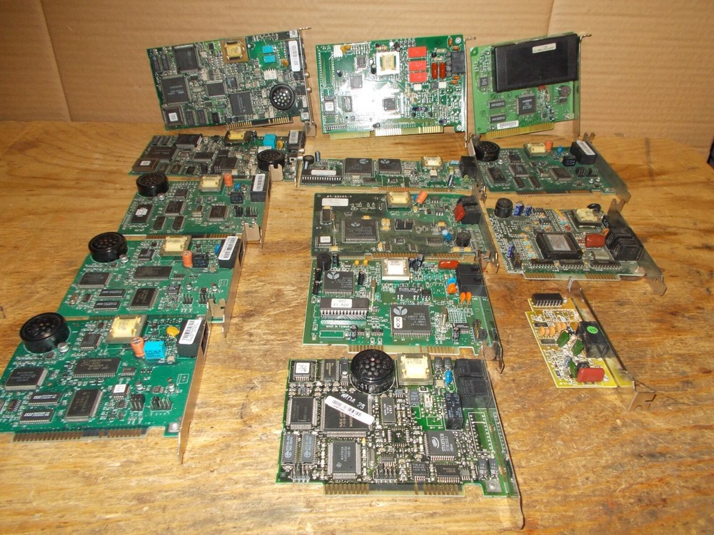 Lot Of Computer Modem Cards