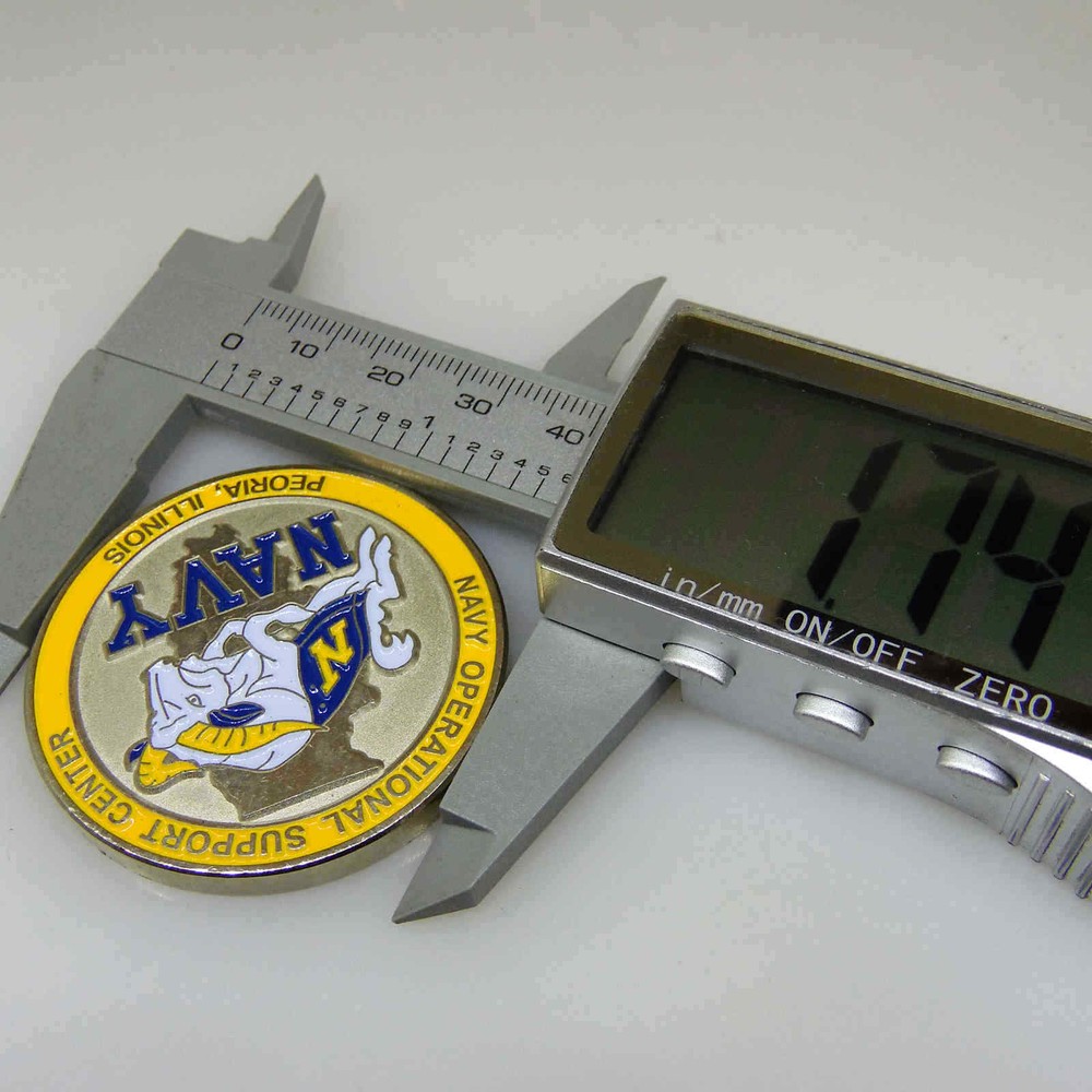 NAVY OPERATIONAL SUPPORT CENTER PEORIA ILLINOIS CHALLENGE COIN