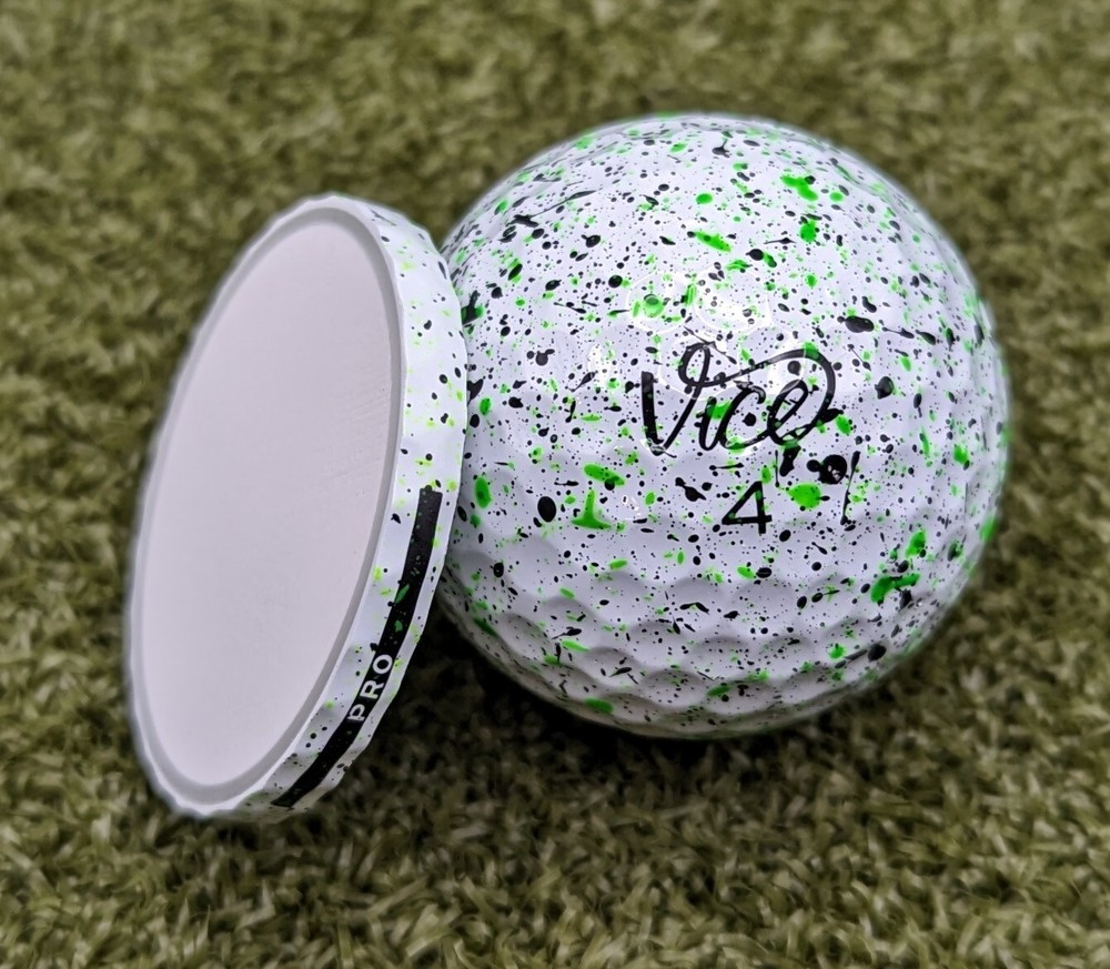 Vice Pro Drip Lime Cross Section Golf Ball Marker Poker Chip Style