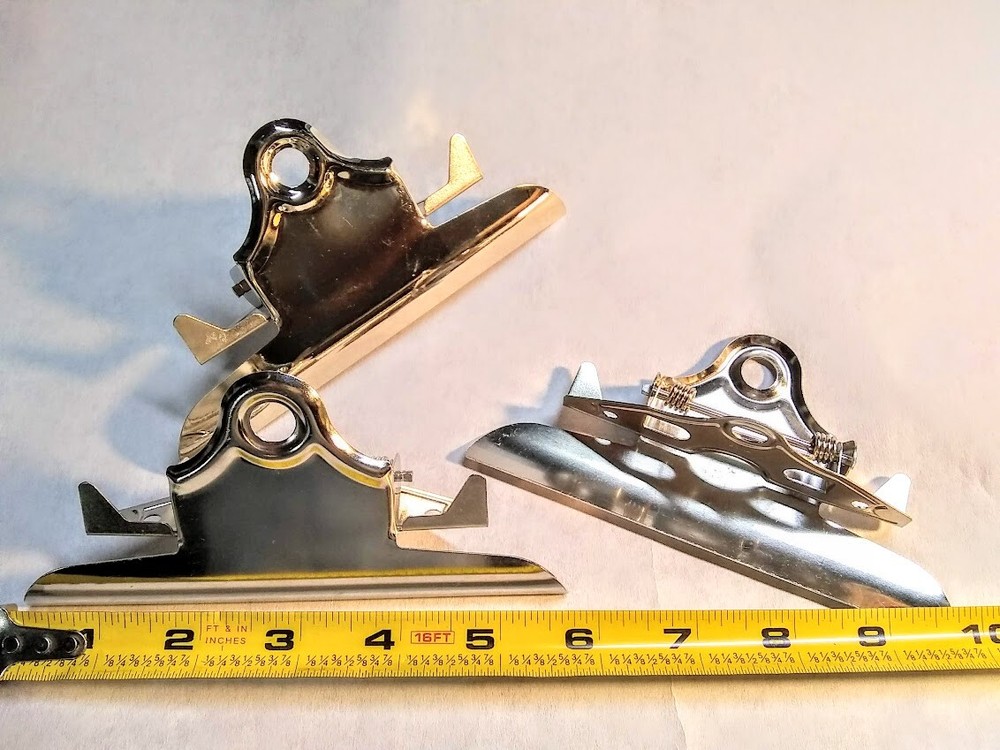 Large Clipboard Clips PACK of 3 some blem on surface