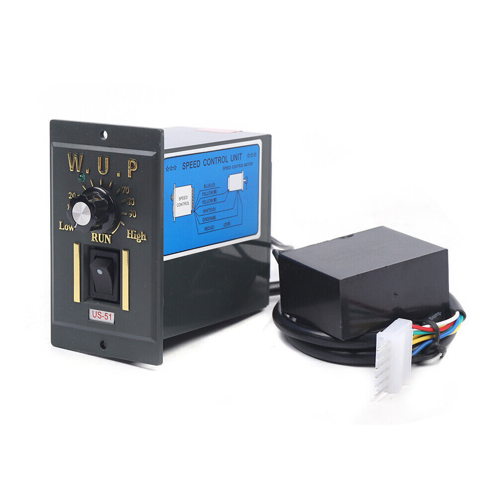 Gear Motor Electric Single Phase Motor &Variable Speed Controller 1:3 Reduction