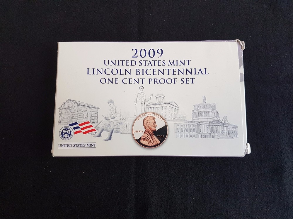 2009 4-COIN COMMEMORATIVE LINCOLN CENT PROOF SET Complete Box & COA