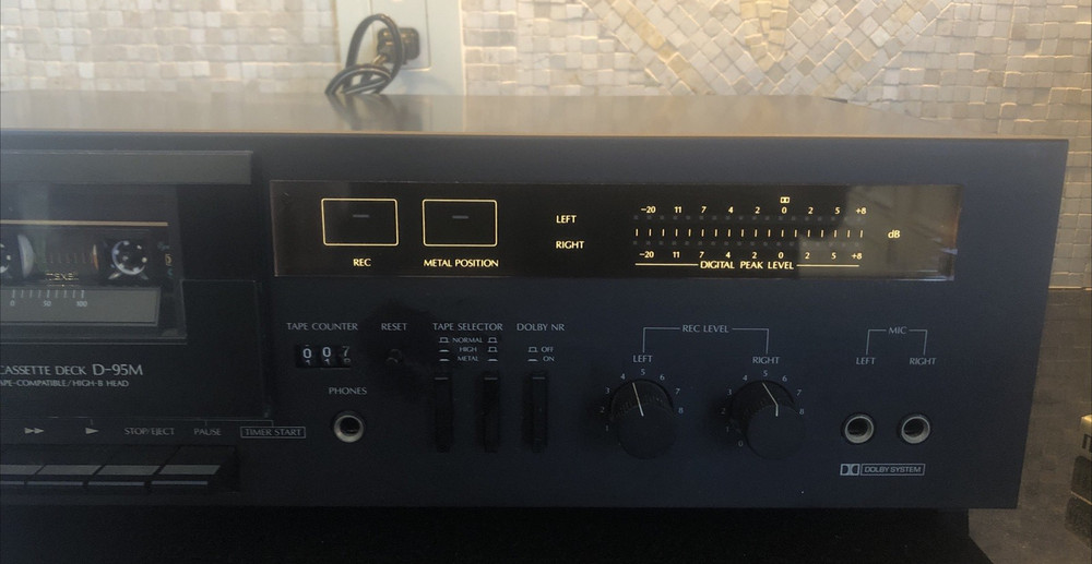 Sansui D-95M Stereo Cassette Deck Serviced Perfect Working Condition