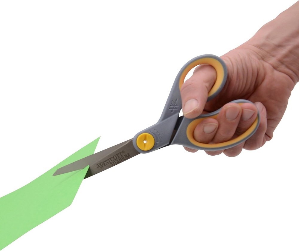 2-Pack 8" Titanium-Bonded Scissors Adjustable Glide Office Home US