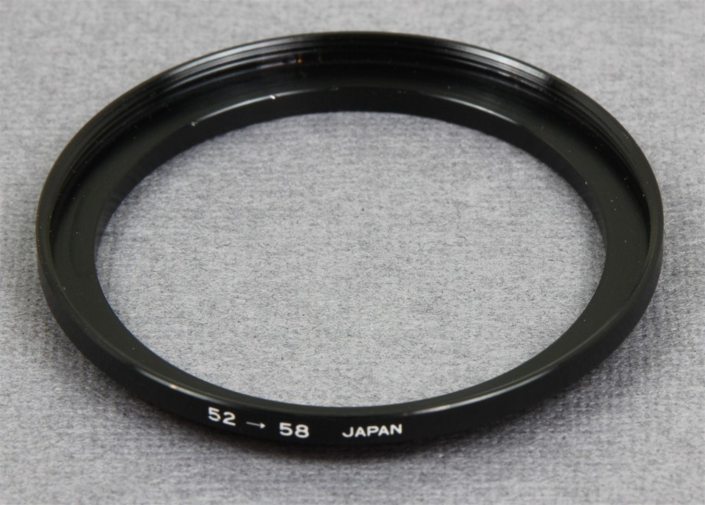 52-58mm 52mm Lens to 58mm Filter Thread Step-Up Adapter Ring