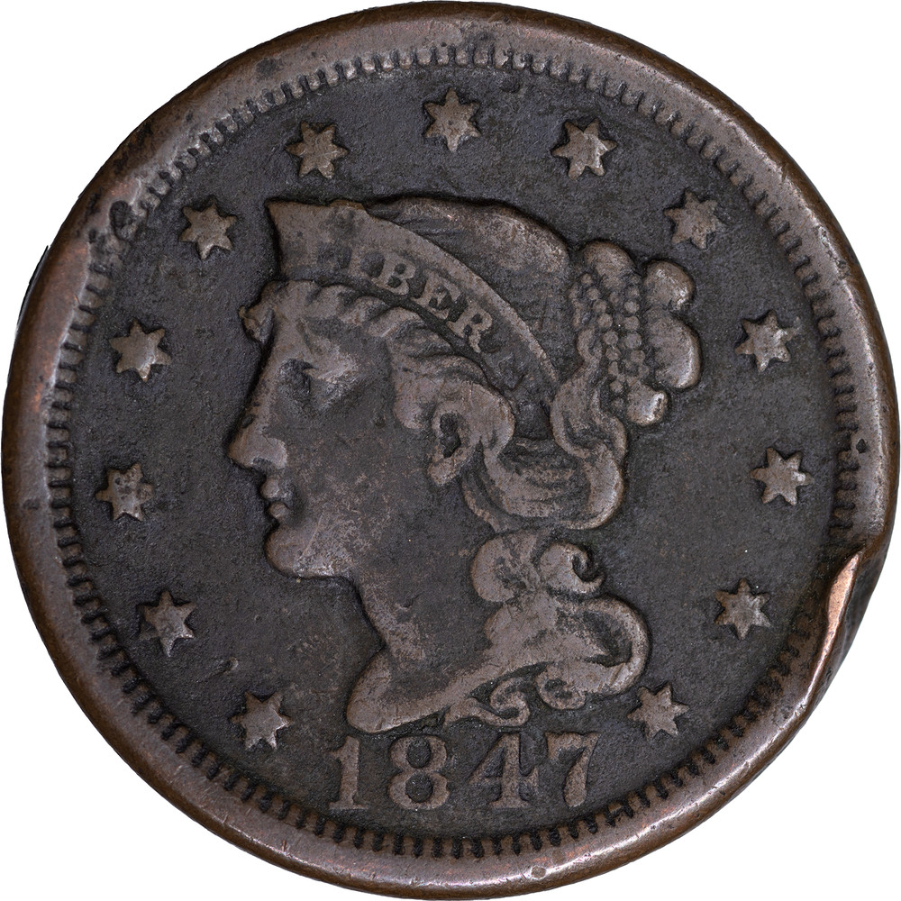 1847 Large Cent ~ Fine Detail