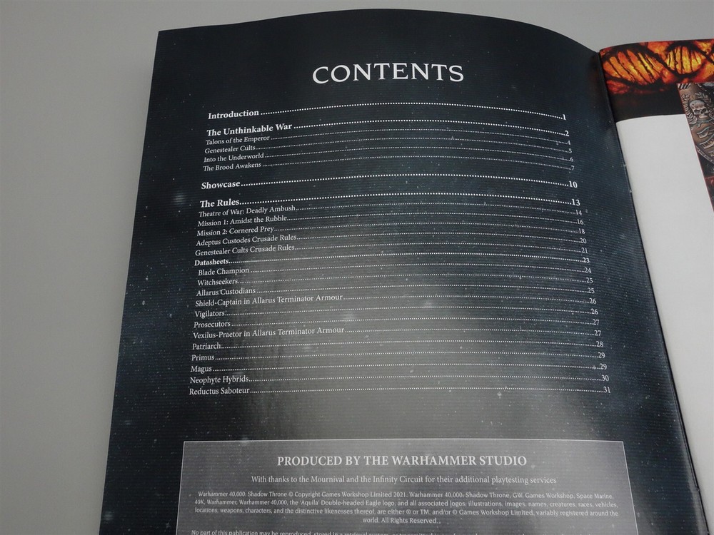 Warhammer 40K: Shadow Throne Campaign Book