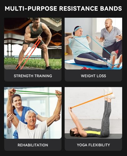 Pull Up Assistance Bands, Resistance Bands Set of 5 for Working Out, Pull Up