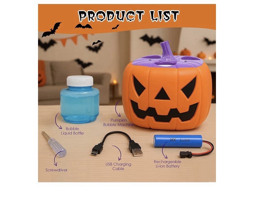 Pumpkin Bubble Maker