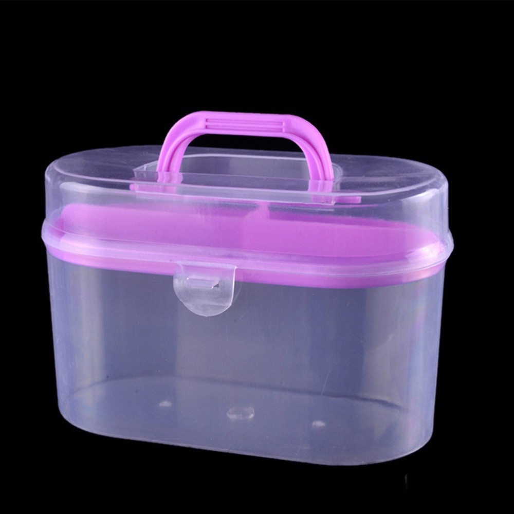 Portable Container Craft Storage Organizer Sewing Thread Box Supply Kit