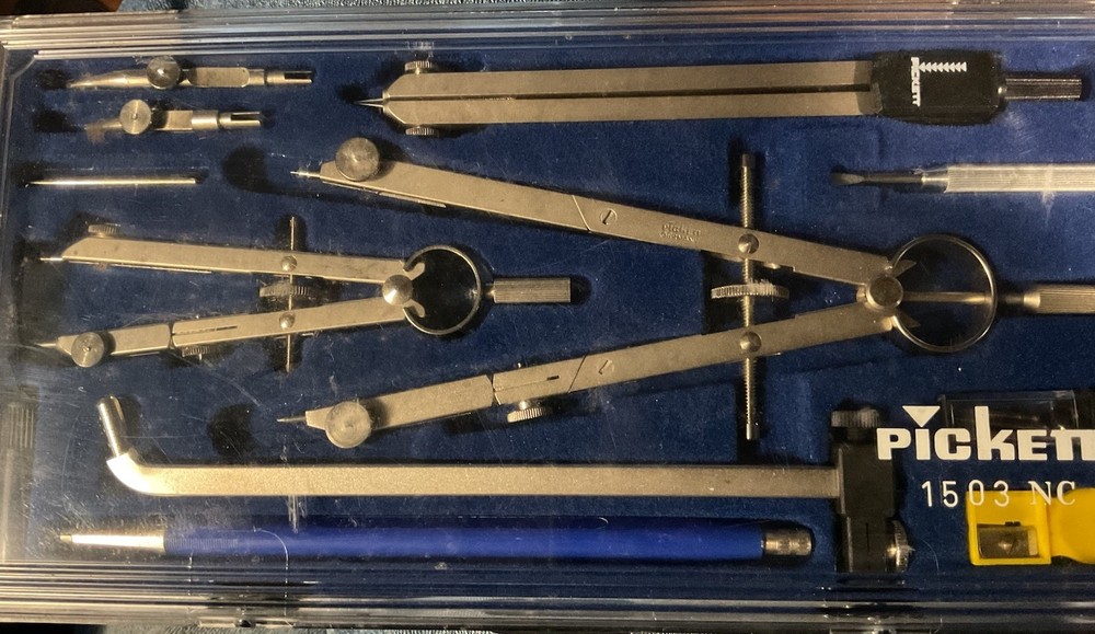 Pickett 1503NC Drafting Set made in Germany