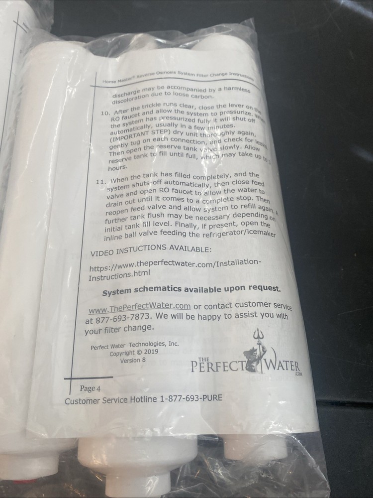 Home Master ISetTMFe8-A Iron w/ Artesian Upgrade Filter Change Set Lot Of 2