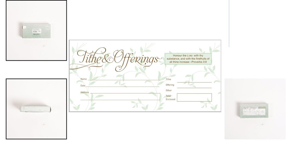 Rectangular Gummed Offering Envelopes | 52-Pack | Perfect for Church Services