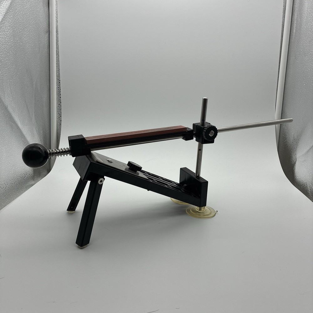 Fixed Angle Knife Sharpener Comes With Seven Whetstone Blocks And Bag