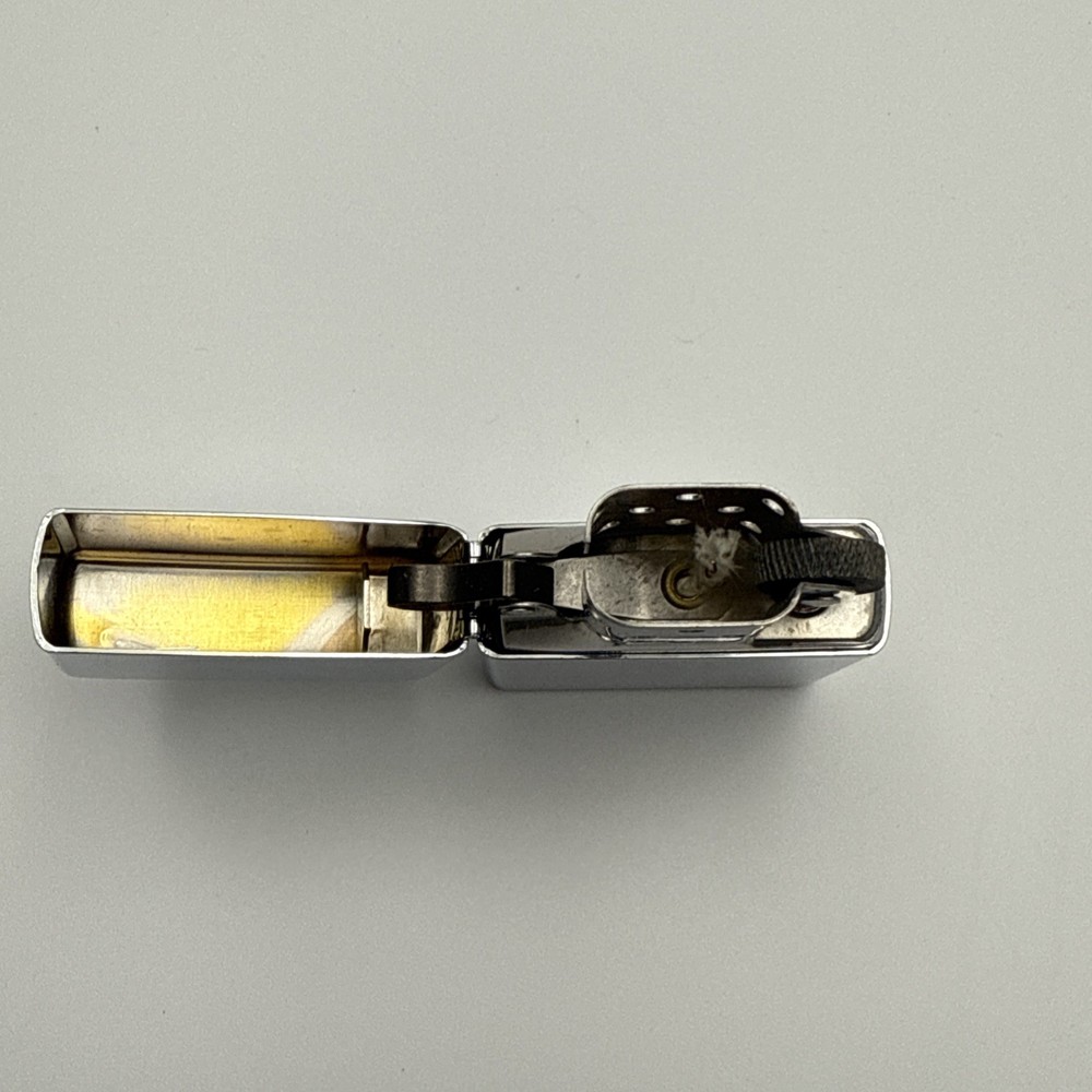 2007 Zippo Chrome (H-07) Lighter NEVER STRUCK #8262