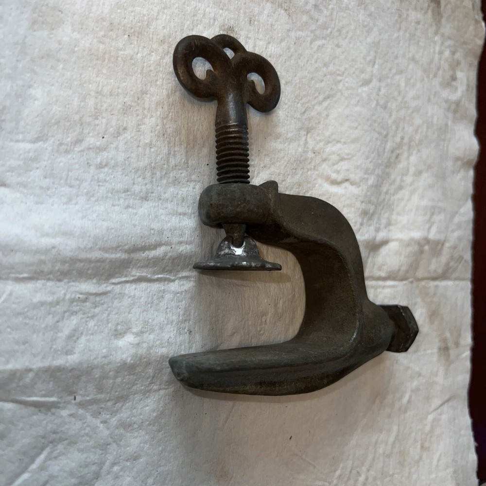 Vintage Table Bench Mount Clamp Bracket