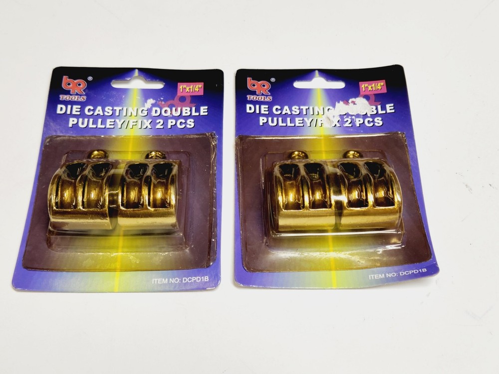 Die Cast Double Pulley Fixed Eye 4pc