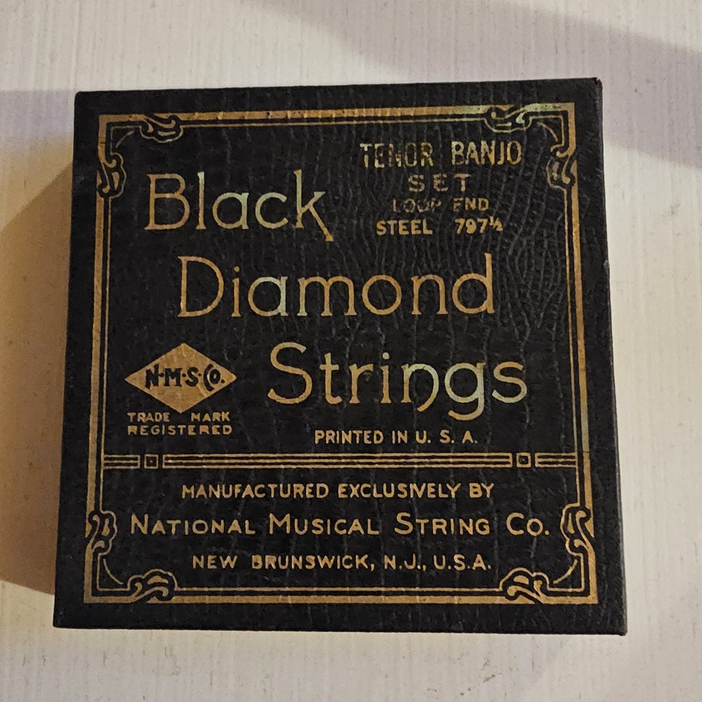 Vintage Black Diamond Banjo Strings various sizes 4 strings Loop End Steel