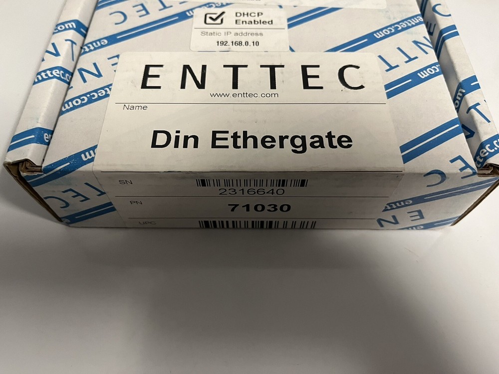 ENTTEC DIN ETHERGATE POE 2 Universe eDMX to DMX Converter Interface