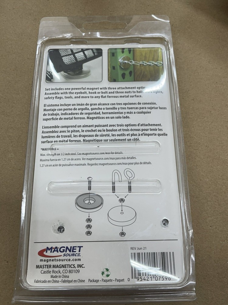 Magnet Source Round Base Magnet 25lbs