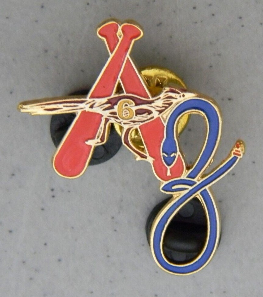 ARIZONA DISTRICT 6 BASEBALL ROAD RUNNER & SNAKE PINBACK PIN BACK