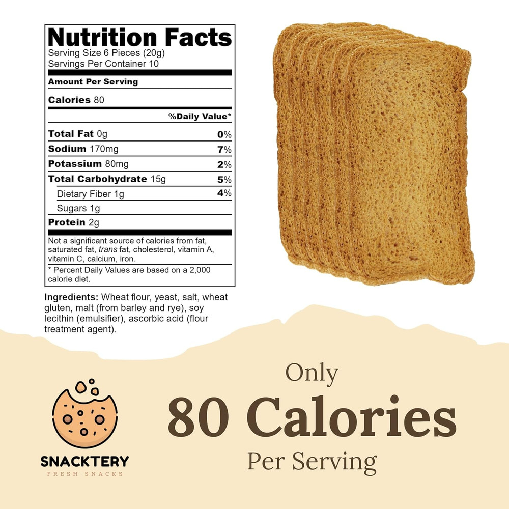 Original Melba Toast Crackers - Thin and Crispy Flatbread Crackers - Mini Toasts