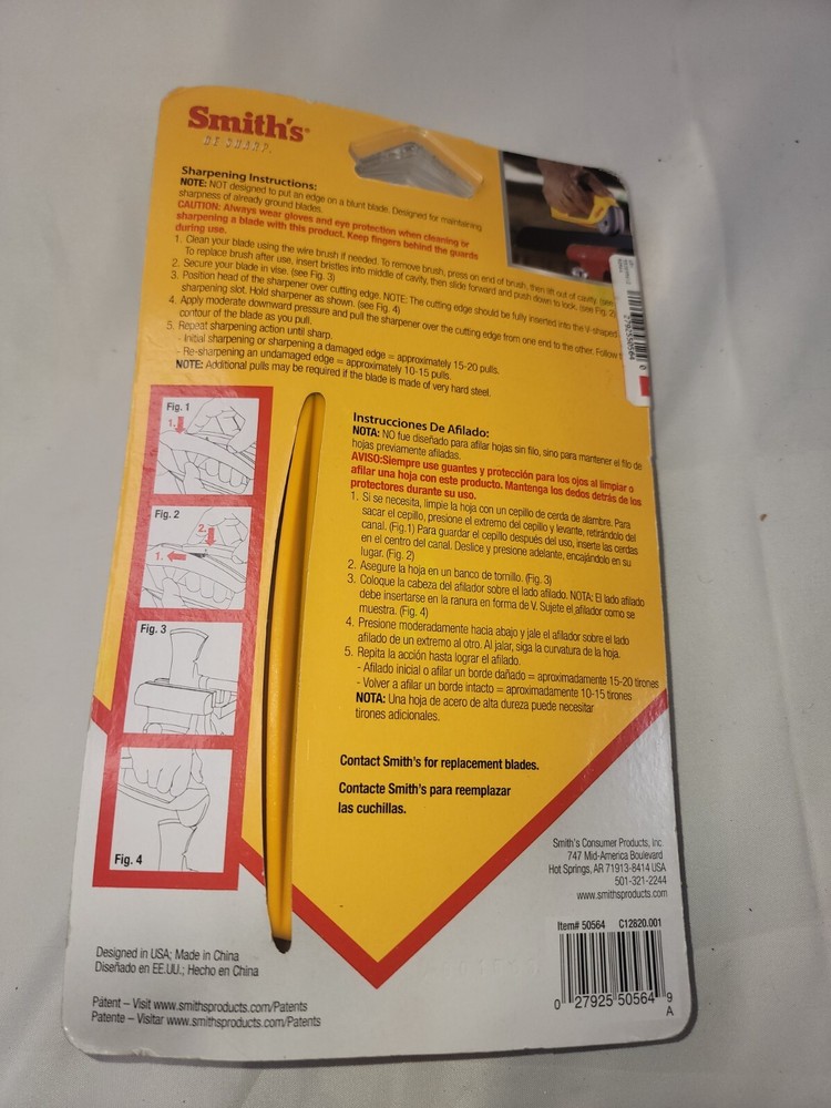 Smiths Axe and Machete Sharpener with Oversized handle Model# 50564 NEW