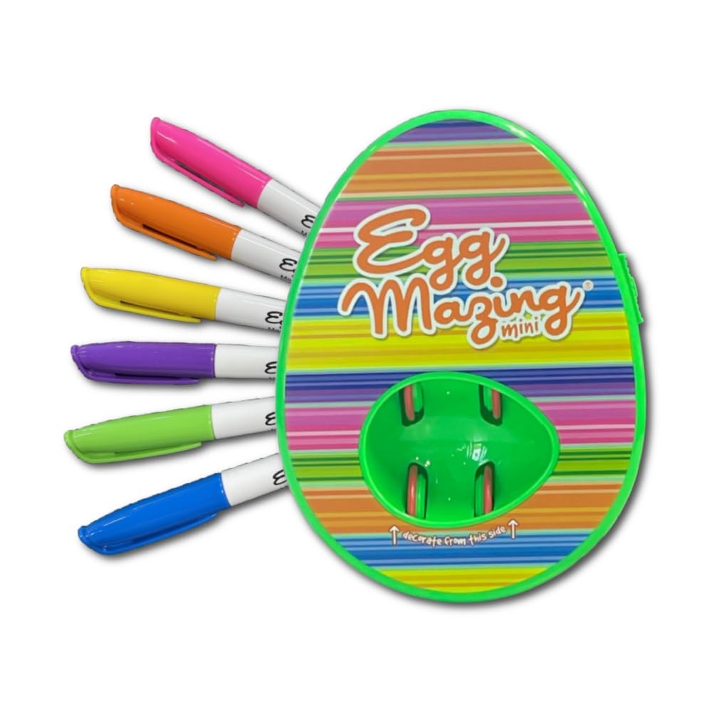 EggMazing Easter Egg Mini Decorator Kit Arts and Crafts Set - Includes Egg De...