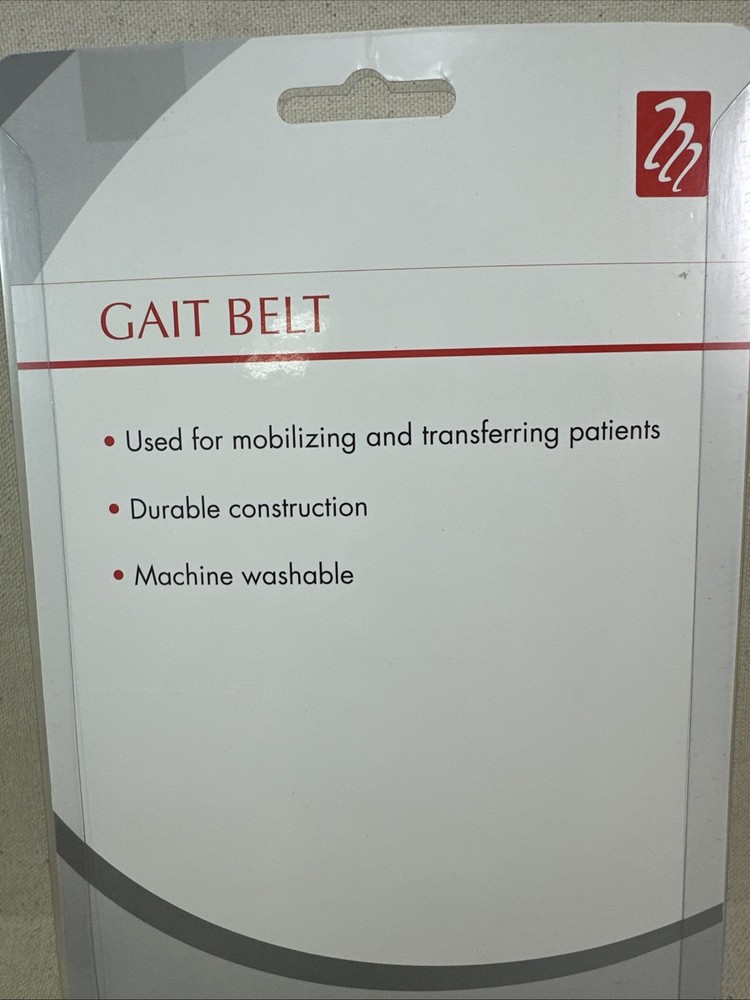 Gait Belt with Metal Buckle Stripe Pattern