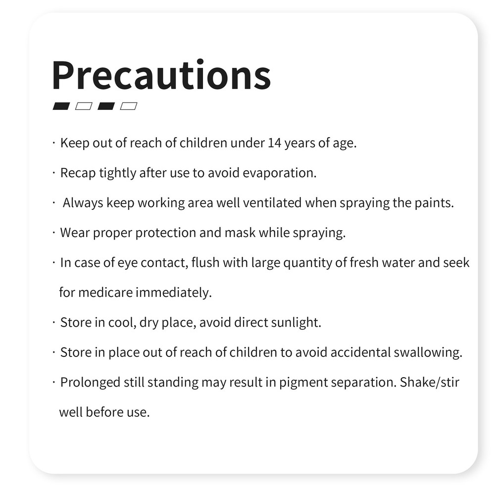 DSPIAE XG Series Water-based Pre-mixed Paint 50ML Basic Color Master