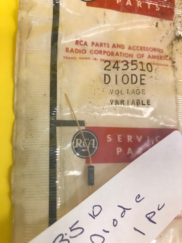 RCA 243510 DIODE VOLTAGE VARIABLE *FREE SHIPPING*