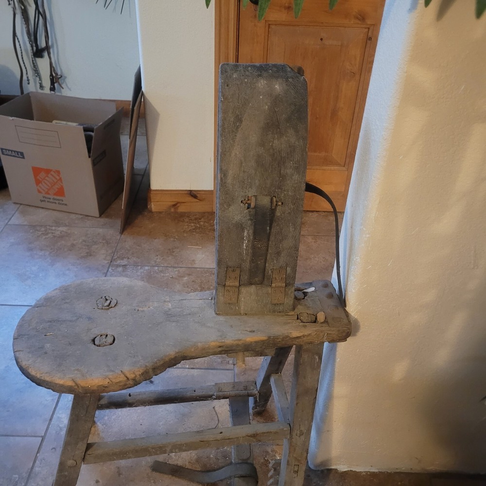Antique saddlemakers bench / stand